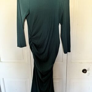 Michael Stars Forest Green Long Sleeve Dress